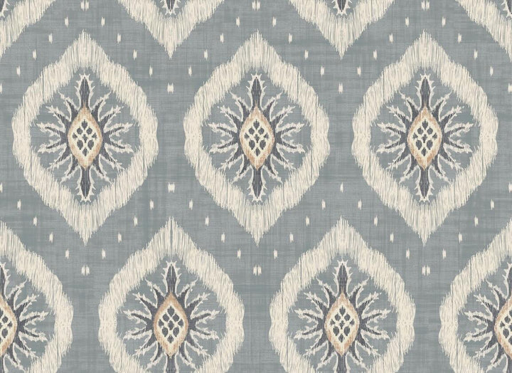Esselle Odina Ikat Soft Blue Wallpaper