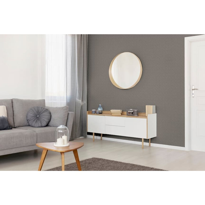 Papier peint Arthouse Symétrique Chic Ardoise et Argent