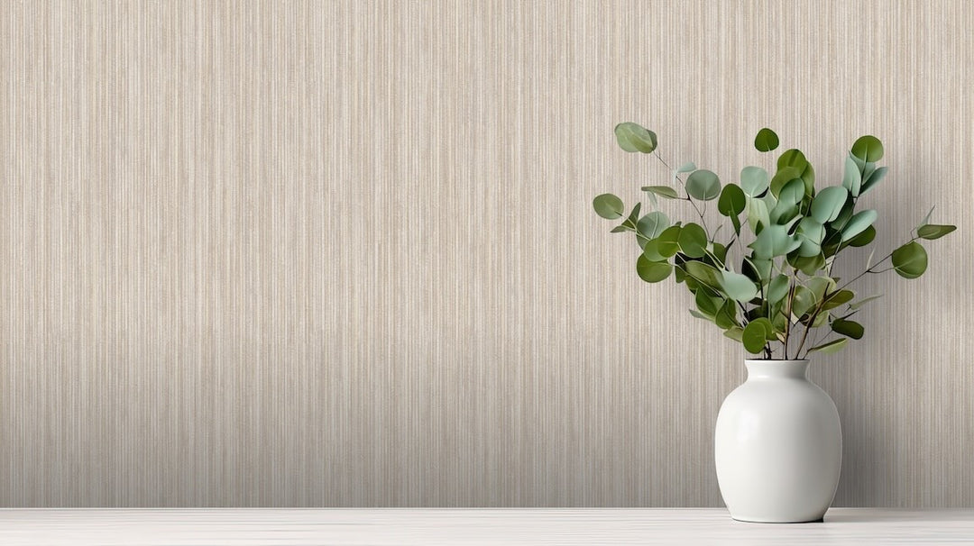 Arthouse Japandi Grasscloth Neutral Wallpaper