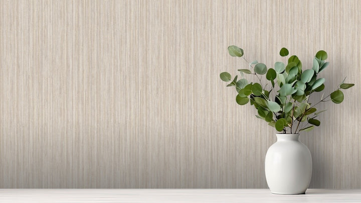 Arthouse Japandi Grasscloth Neutral Wallpaper