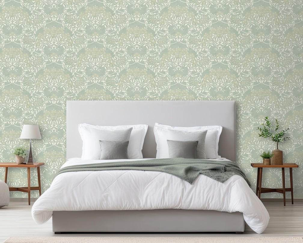 Arthouse Floral Trail Sage Wallpaper