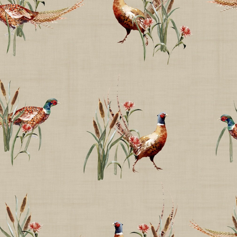 Arthouse Pheasant Meadow Natural Wallpaper