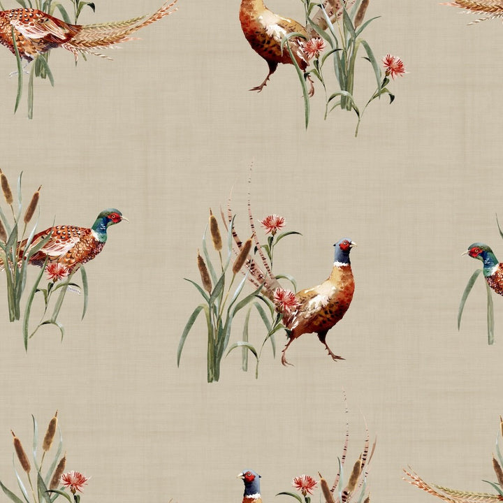 Arthouse Pheasant Meadow Natural Wallpaper