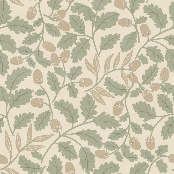 Arthouse Acorn Trail Sage Wallpaper