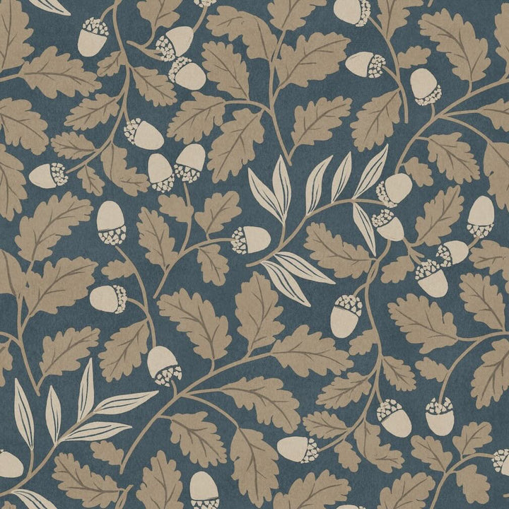 Arthouse Acorn Trail Navy Wallpaper