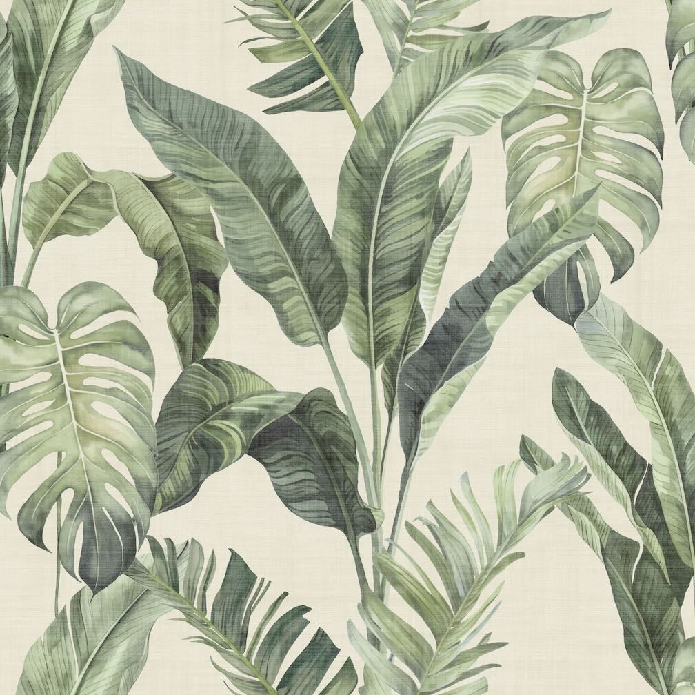 Arthouse Palm Springs Natural Green Wallpaper