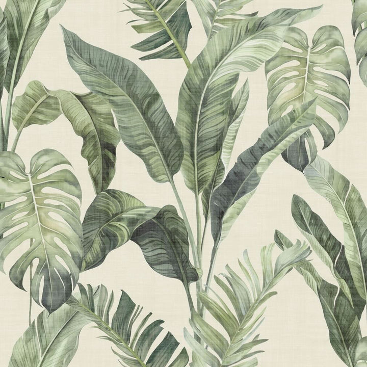 Arthouse Palm Springs Natural Green Wallpaper