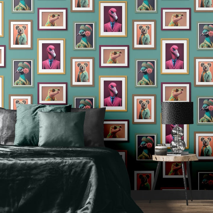 Muriva Fantastic Animals Picture Frame Wallpaper