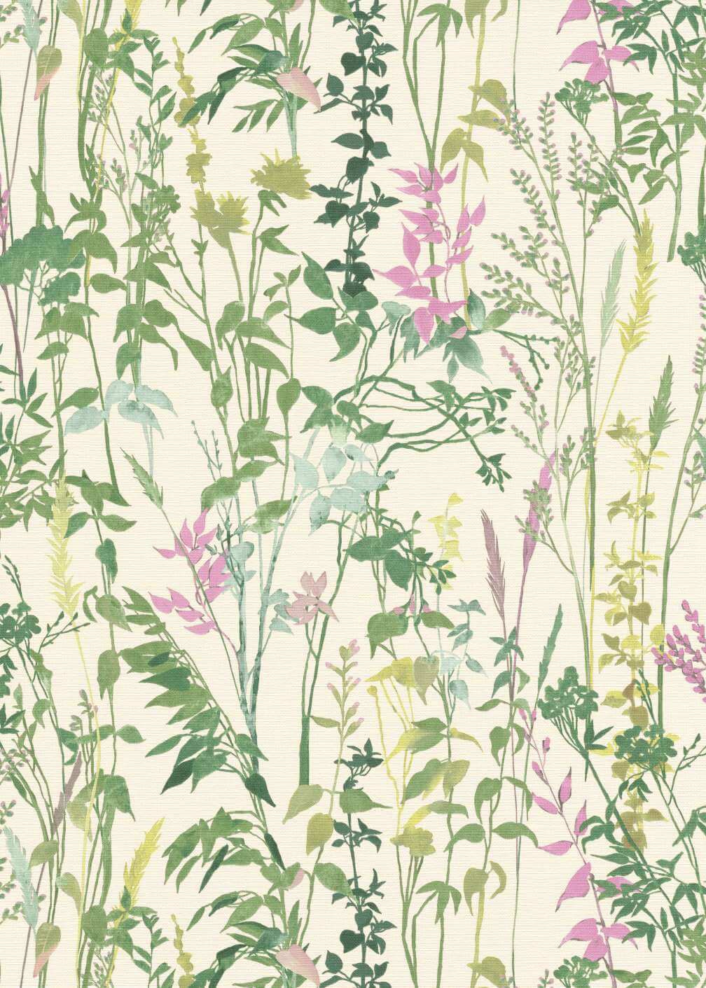 Erismann Casual Chic Botanical Leaf Green Wallpaper