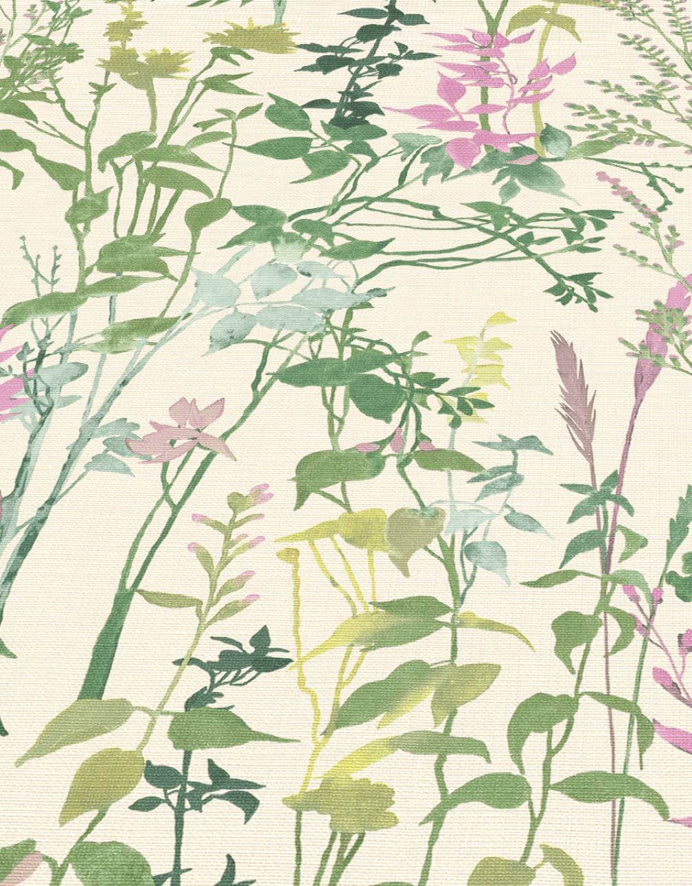 Erismann Casual Chic Botanical Leaf Green Wallpaper