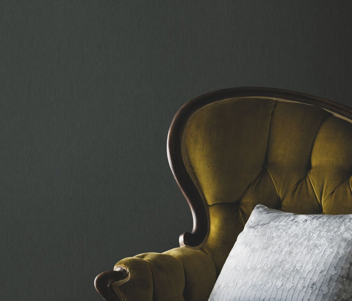 Erismann Versailles Vertical Linen Black Wallpaper
