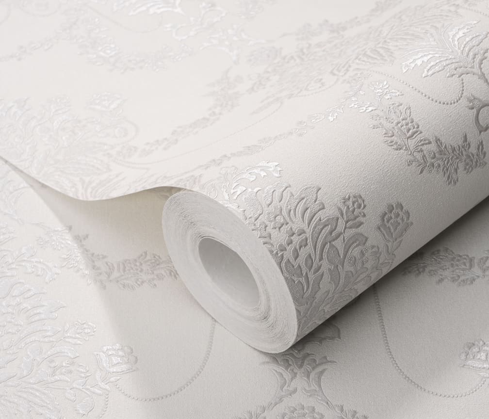 Erismann Versailles Felicite Light Grey Wallpaper