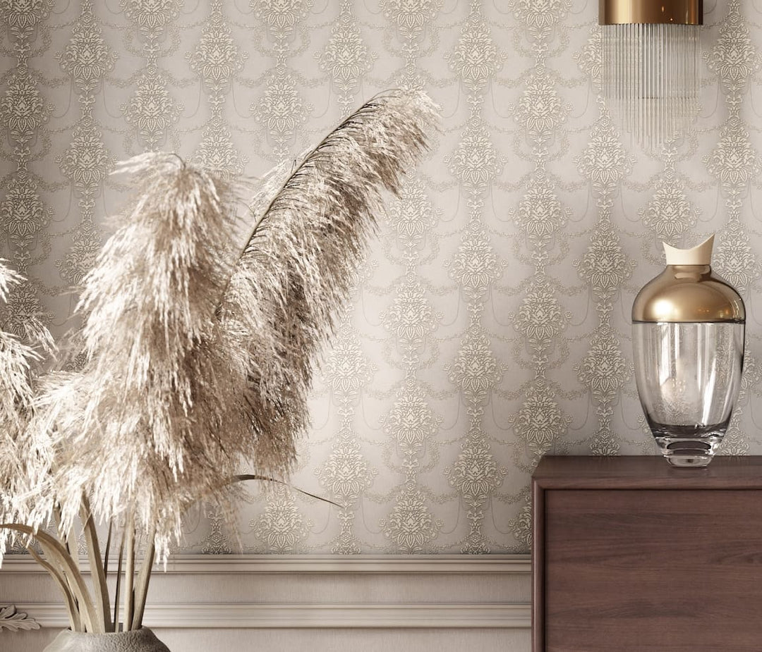 Erismann Versailles Felicite Grey Wallpaper