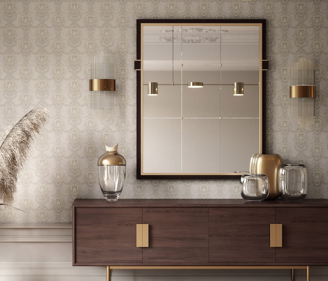 Erismann Versailles Felicite Grey Wallpaper