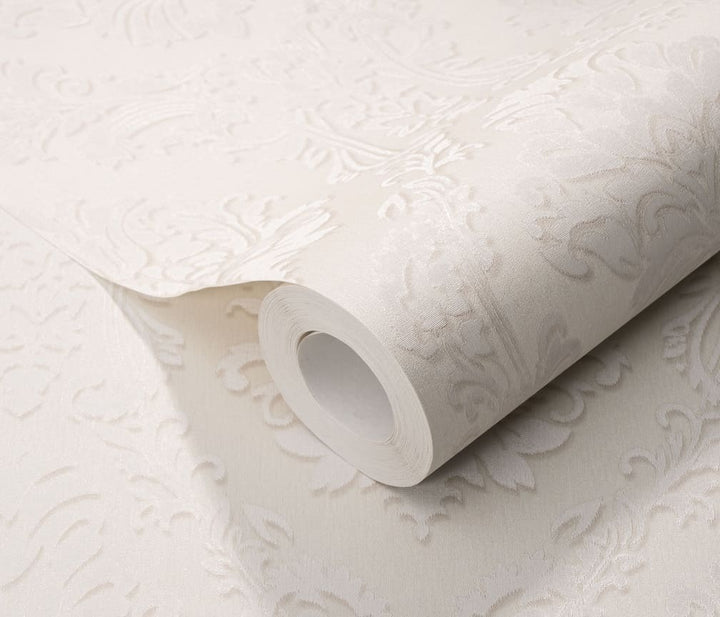 Erismann Versailles Carre Damask Light Cream Wallpaper