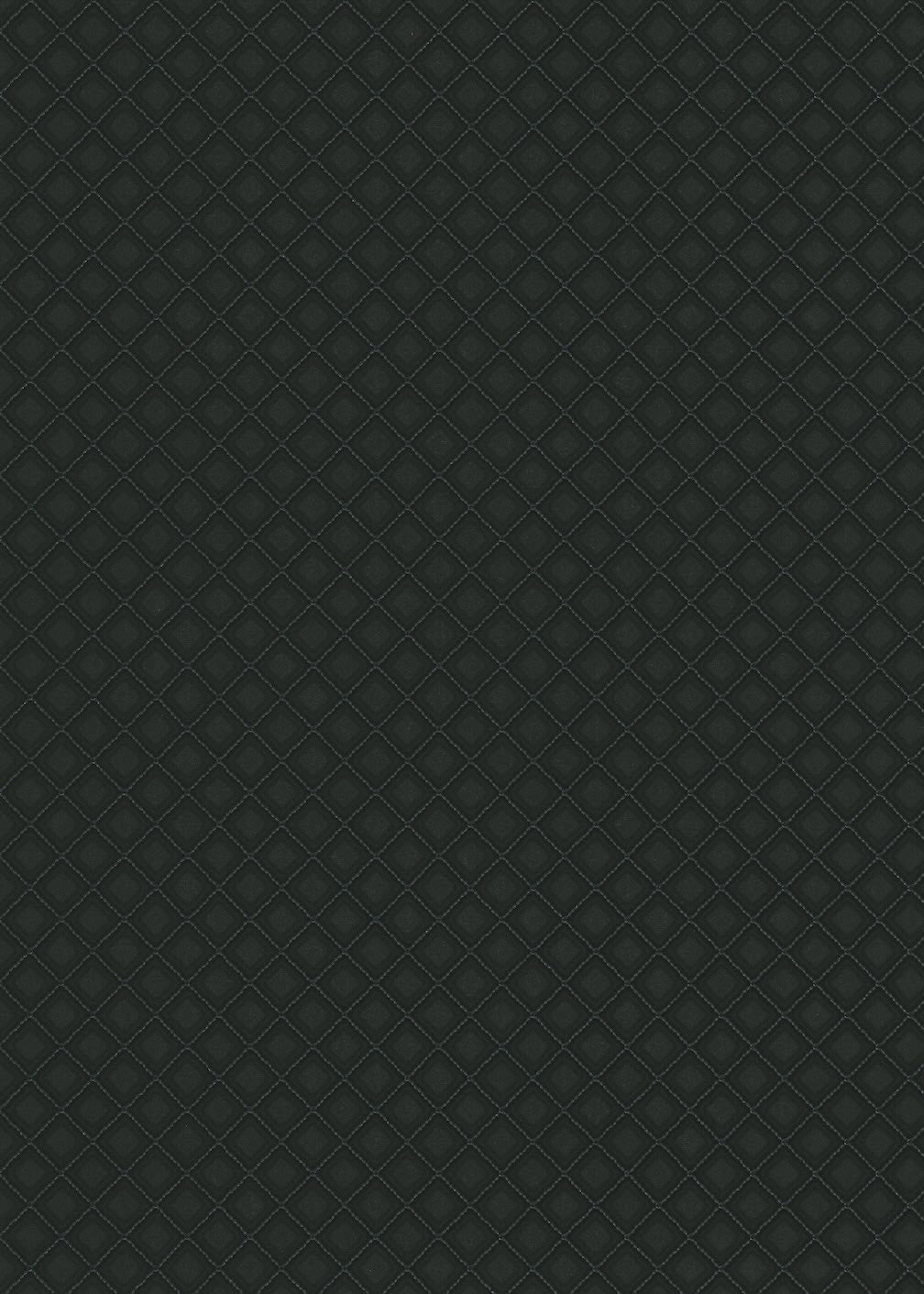 Erismann Versailles Quilted Faux Black Leather Wallpaper