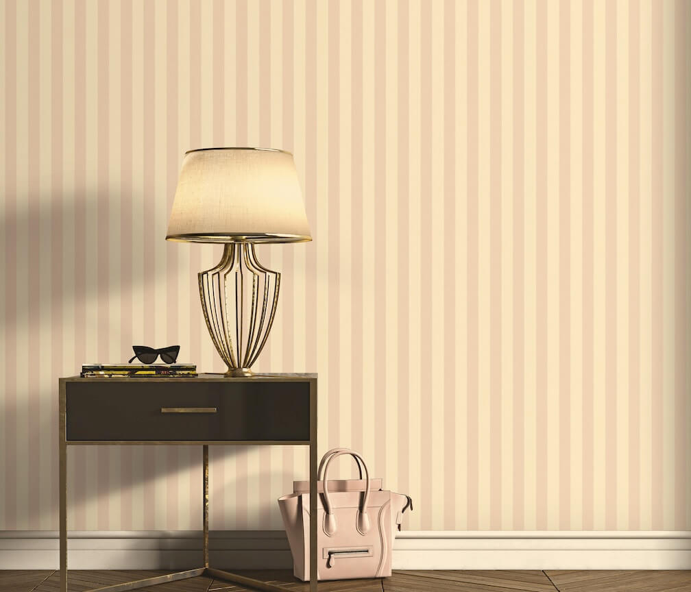 Erismann Entree Pink Stripe Wallpaper
