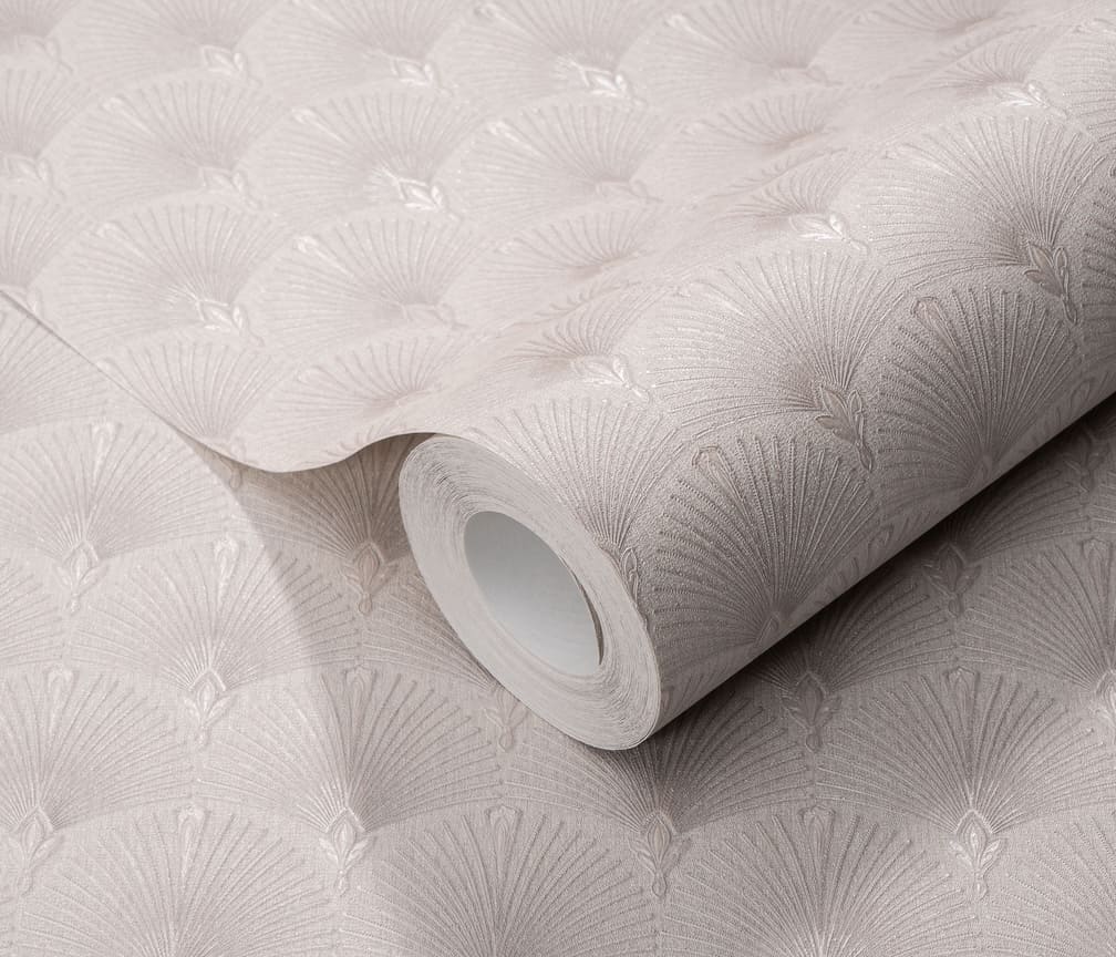 Erismann Versailles Arch Fan Art Deco Taupe Wallpaper