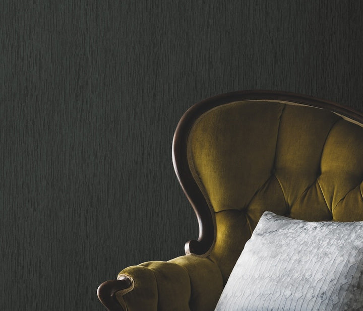 Erismann Versailles Black Luxe Fabric Wallpaper
