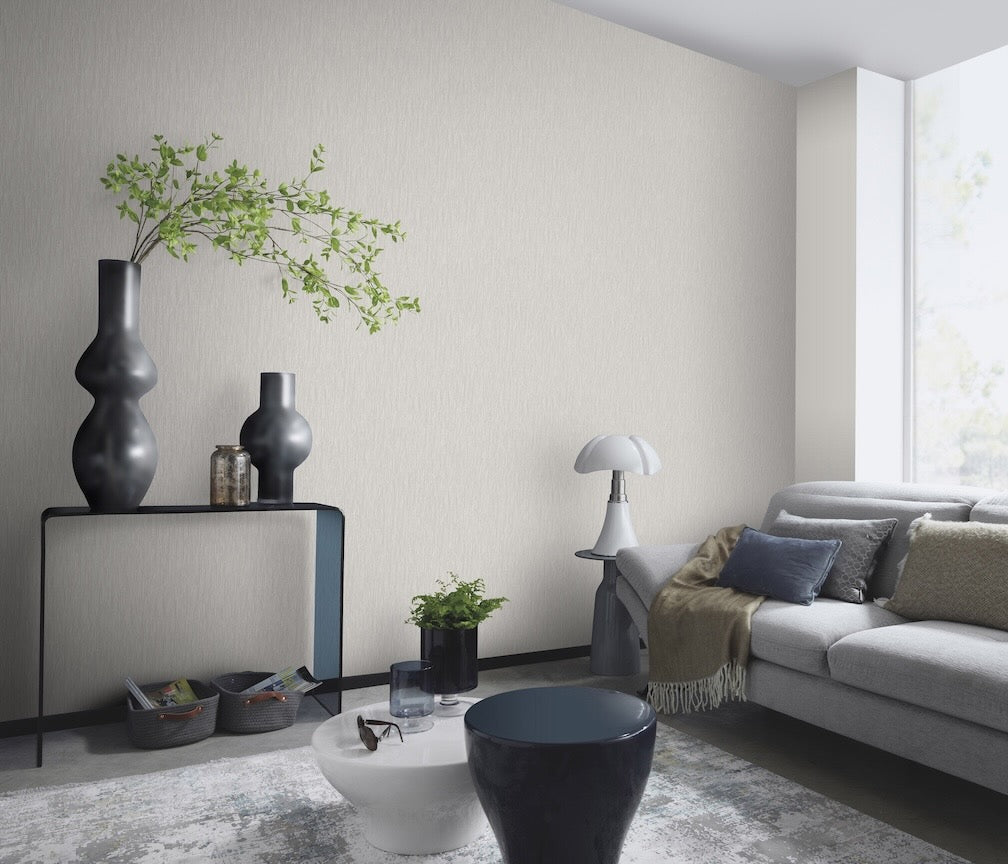 Erismann Versailles Taupe Luxe Fabric Wallpaper