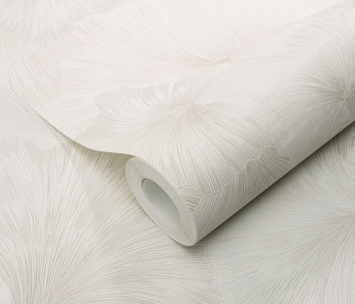 Erismann Floral Leaf Motif Cream Wallpaper