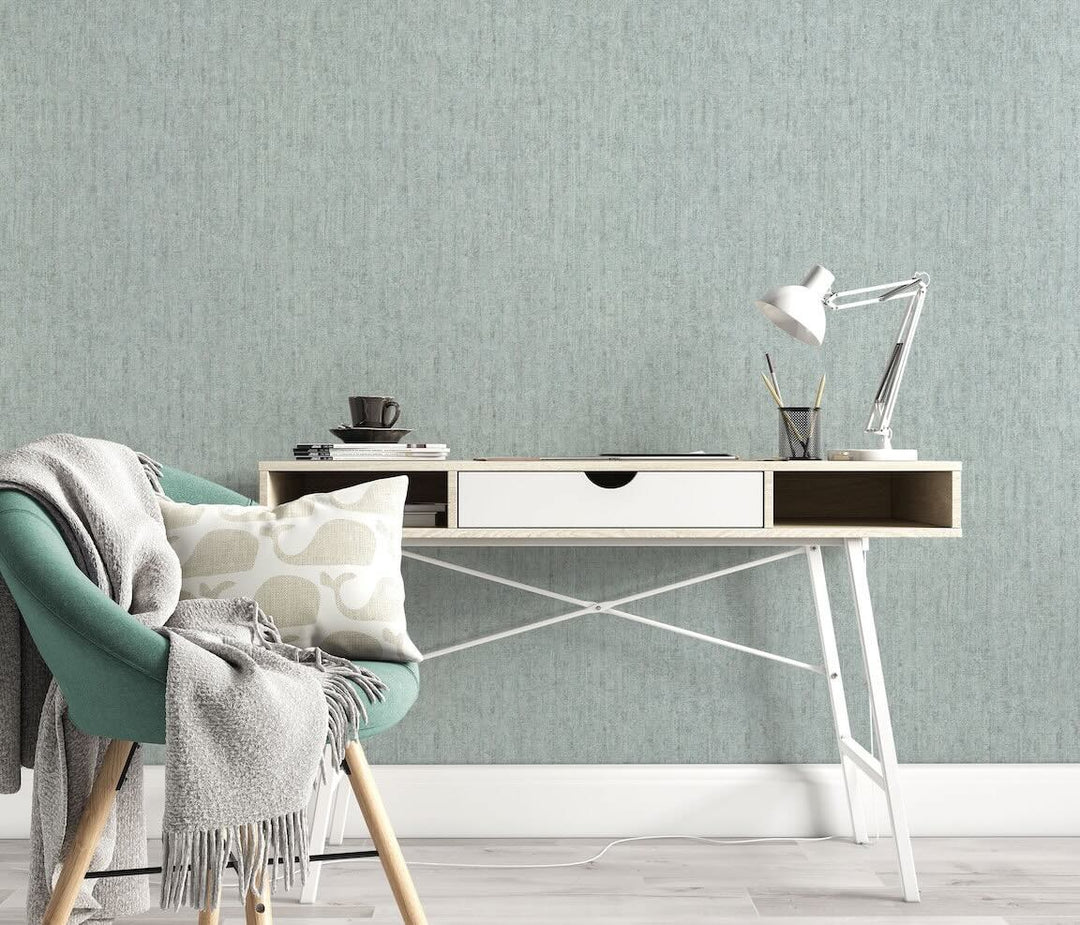 Erismann Shadow Veil Teal Wallpaper