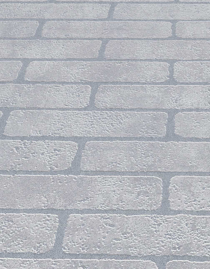 Erismann Grey Brick Non-Woven Wallpaper