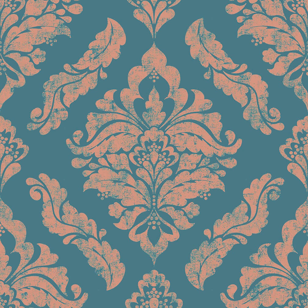Boutique Damaris Turquoise Wallpaper
