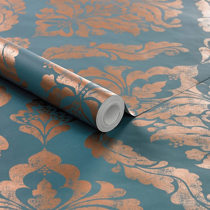 Boutique Damaris Turquoise Wallpaper