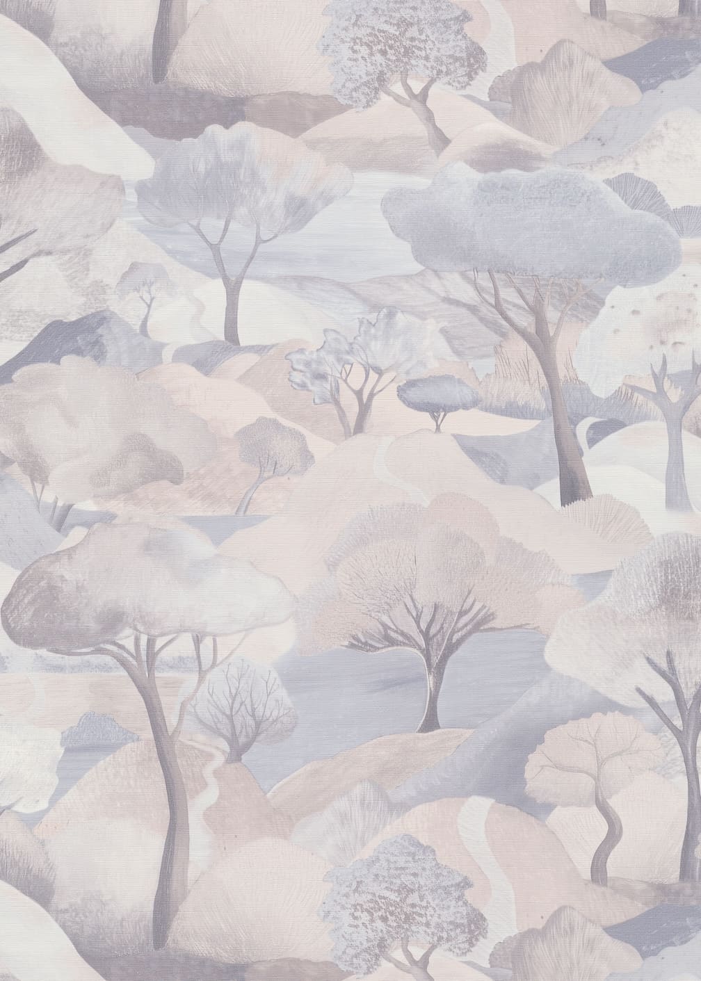 Erismann Tree Landscape Cream Vinyl Wallpaper