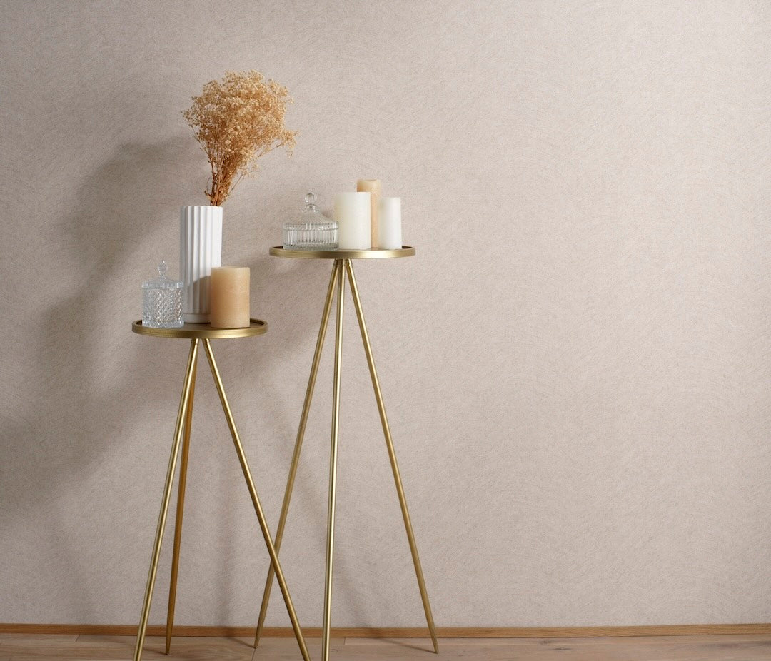 Erismann Flair Semi Plain Cream Vinyl Wallpaper