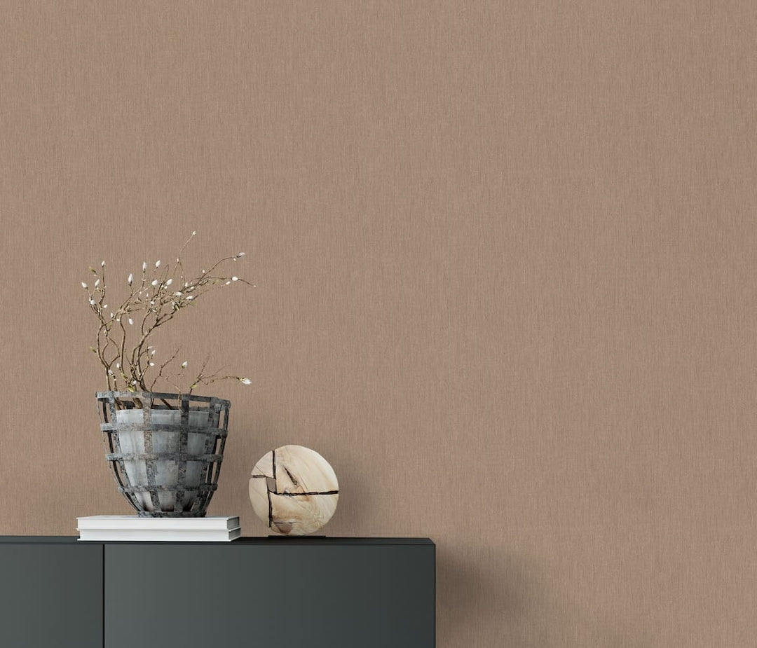 Erismann Plain Textured Gold Vinyl Wallpaper