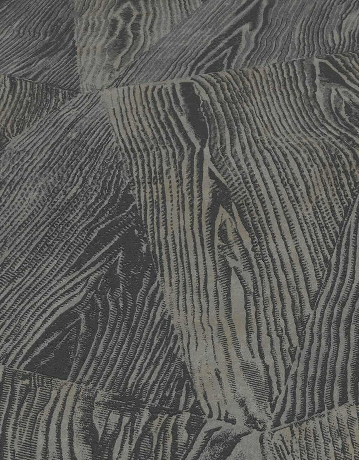 The Erismann Sonata Wood Grain Black Wallpaper