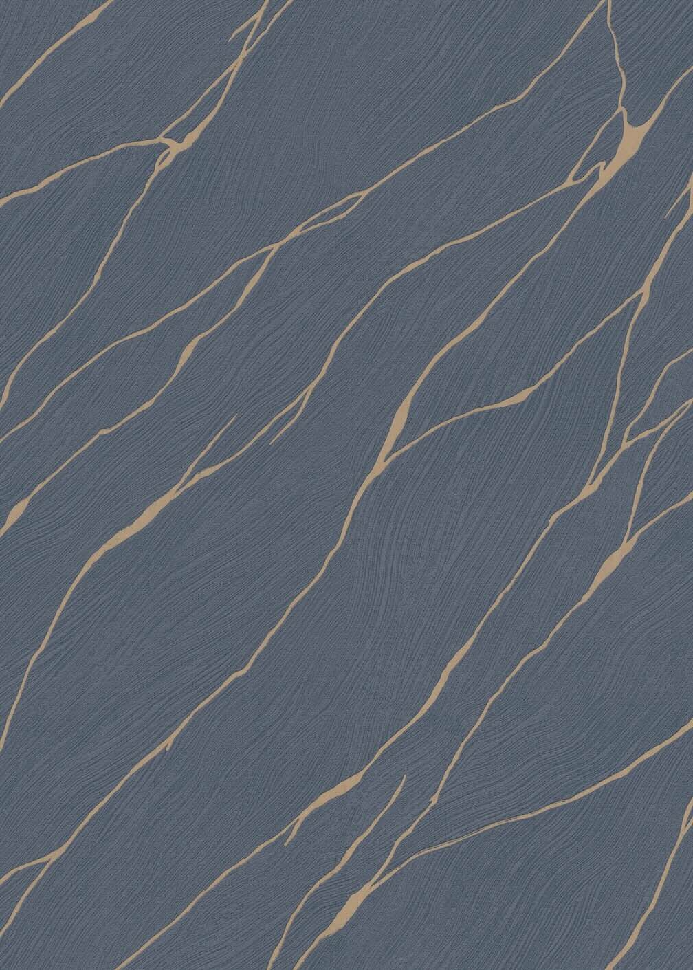 Erismann Calore Blue/Gold Vinyl Wallpaper
