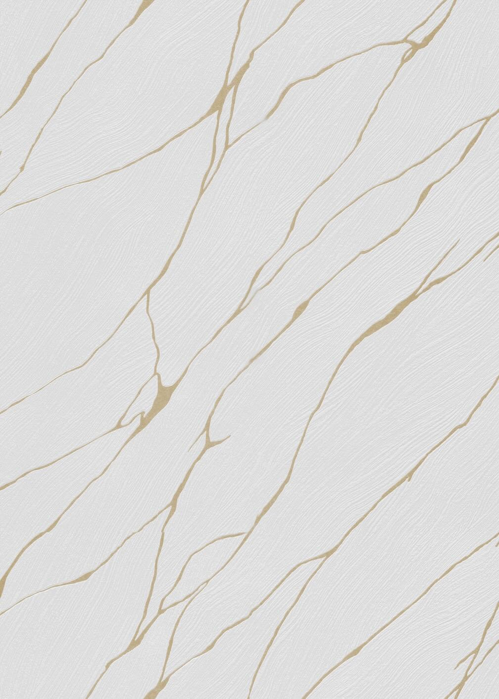 Erismann Calore White/Gold Vinyl Wallpaper