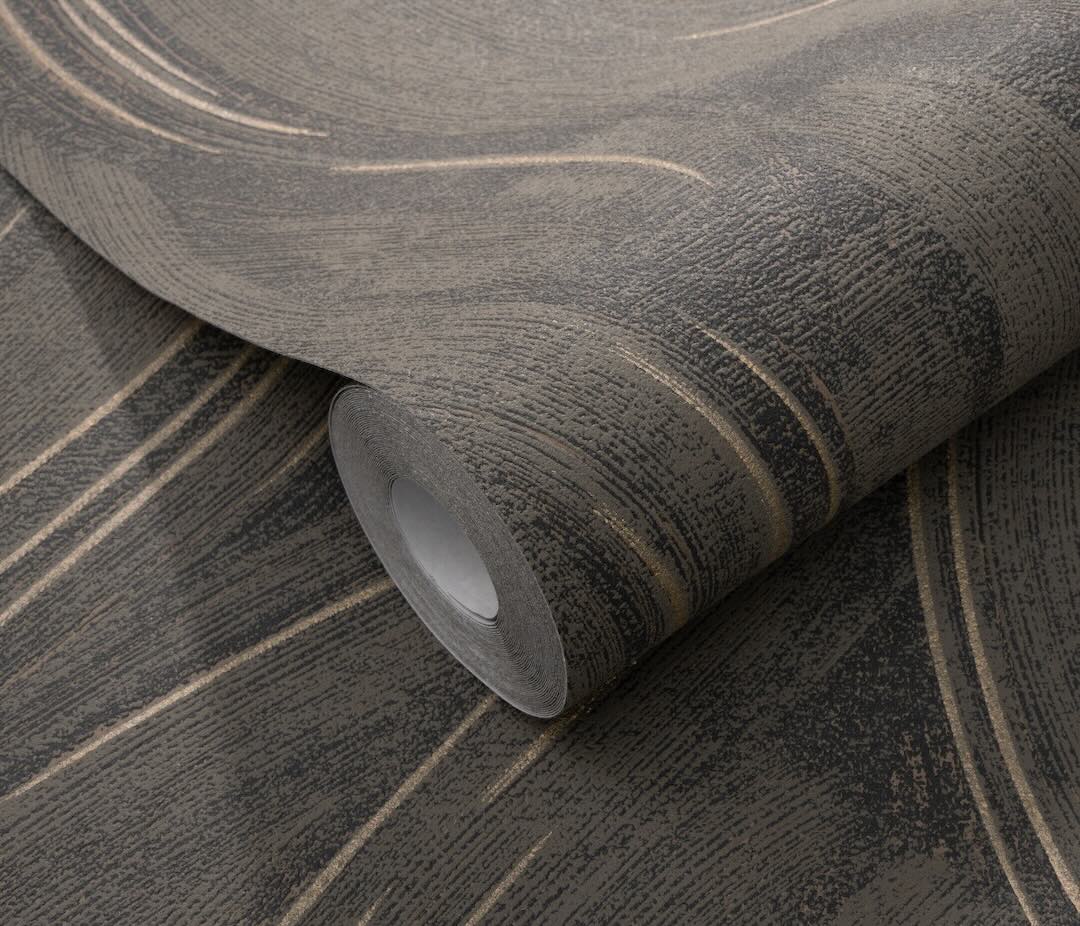 Erismann Piano Wave Brown/Gold Vinyl Wallpaper