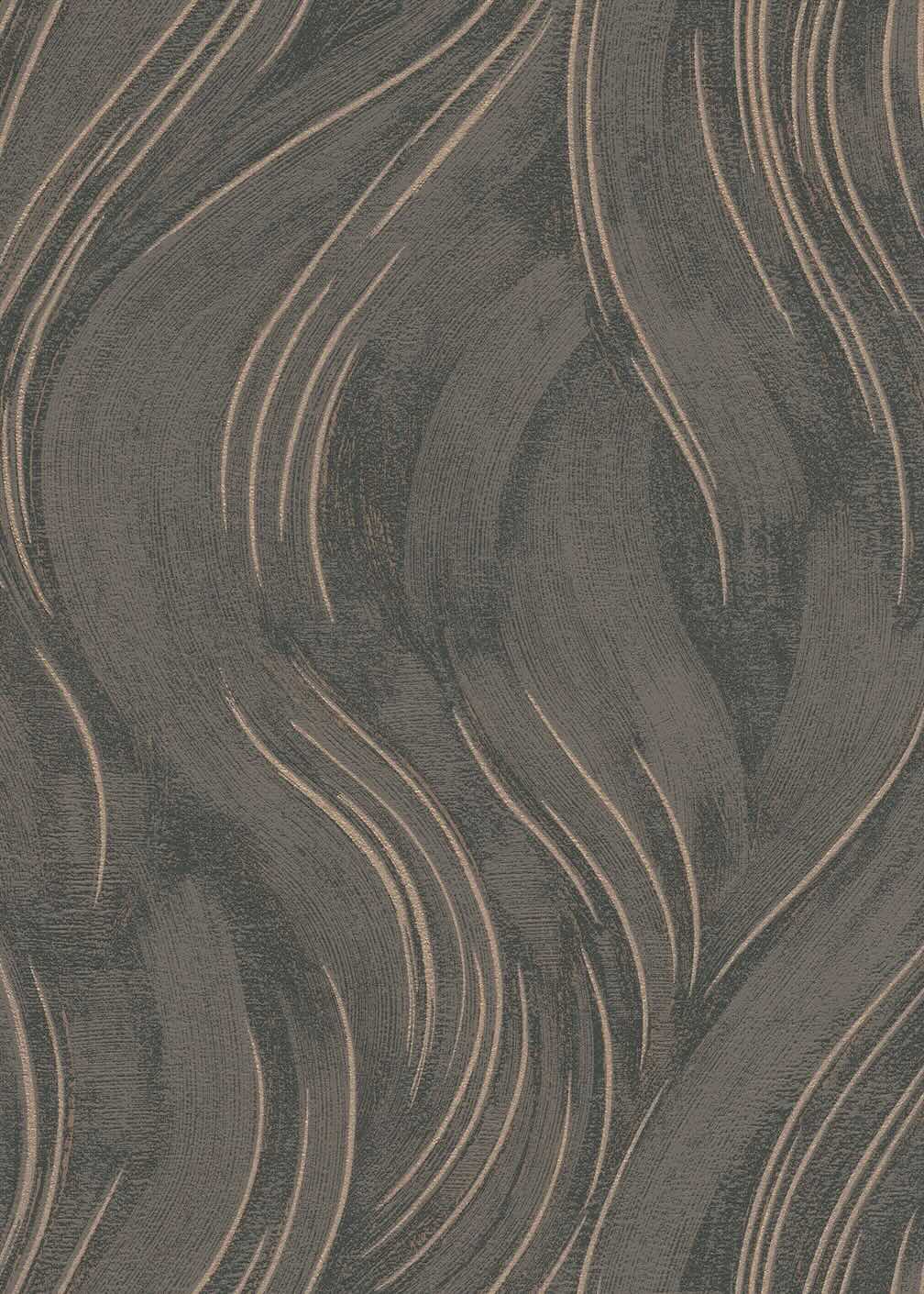 Erismann Piano Wave Brown/Gold Vinyl Wallpaper