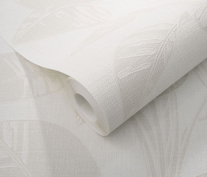 Erismann Largo Leaf Cream Vinyl Wallpaper