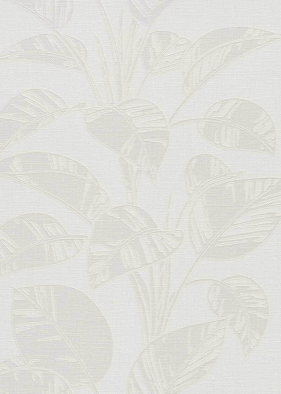 Erismann Largo Leaf Cream Vinyl Wallpaper