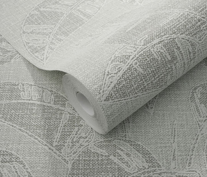 Erismann Largo Leaf Olive Vinyl Wallpaper