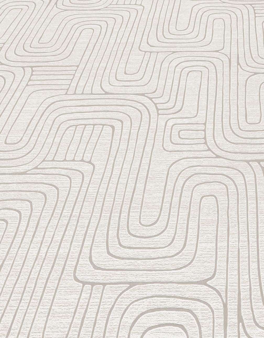 Erismann Rondo Curved Lines Beige Wallpaper