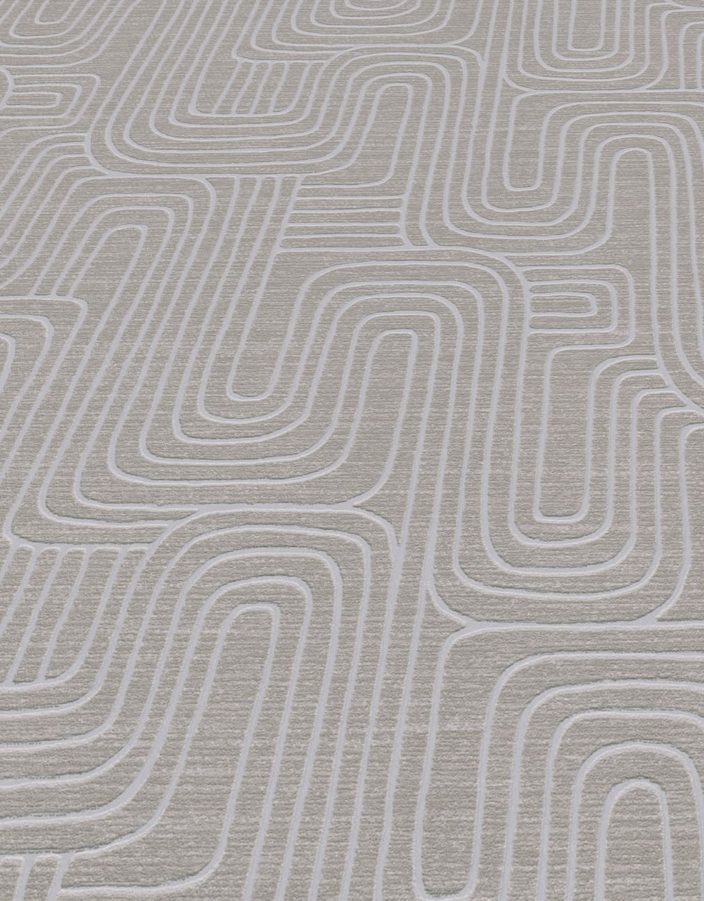 Erismann Rondo Curved Lines Brown Wallpaper