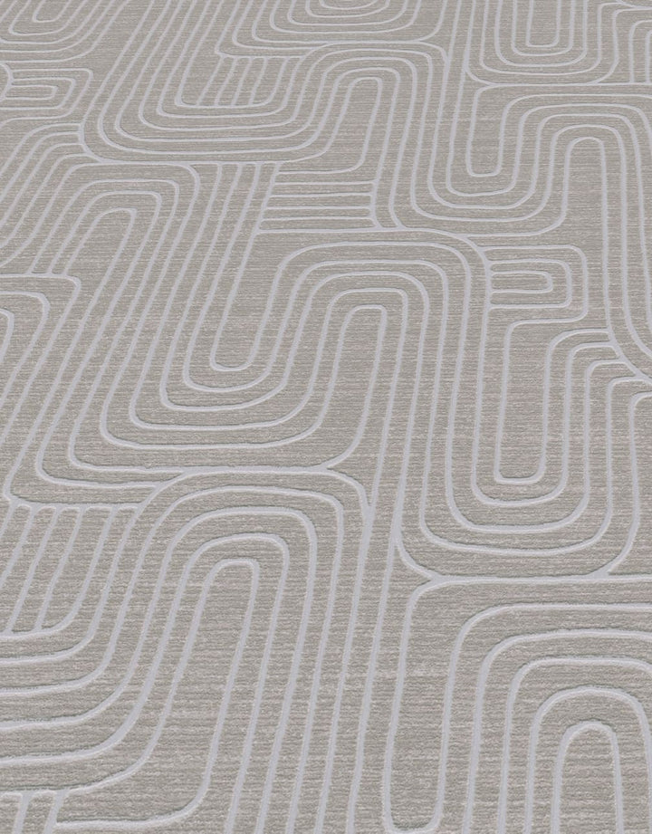 Erismann Rondo Curved Lines Brown Wallpaper