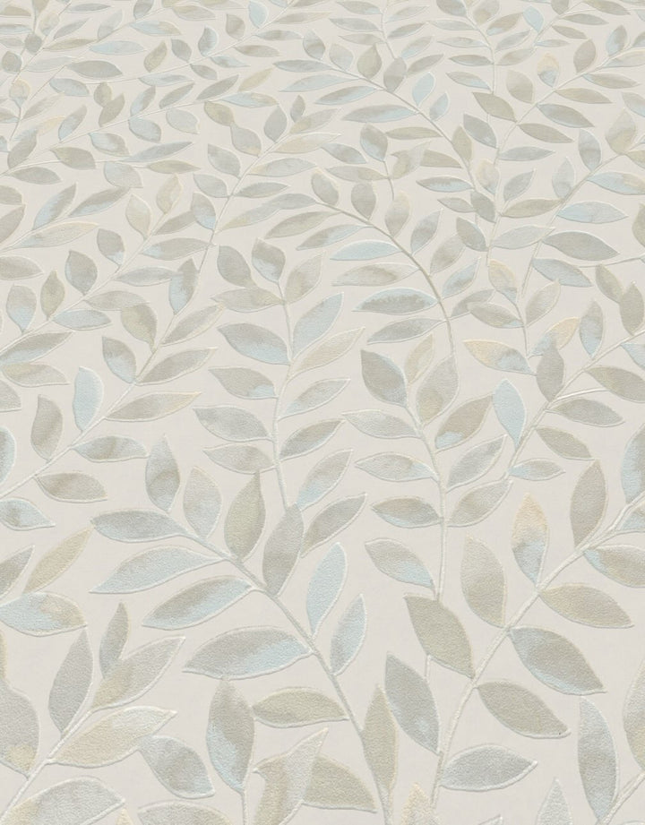 Erismann Ameroso Leaf Beige Blown Vinyl Wallpaper