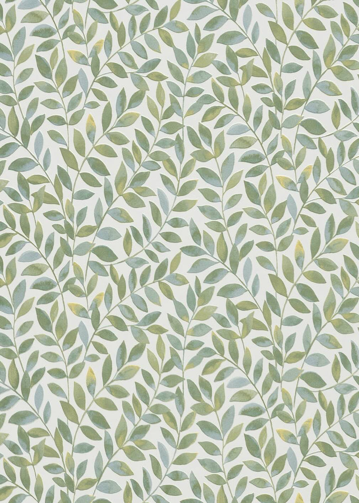 Erismann Ameroso Leaf Green Blown Vinyl Wallpaper
