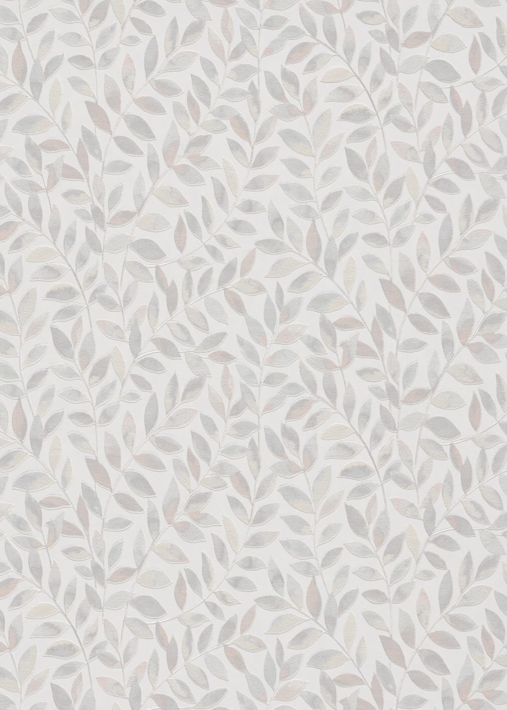 Erismann Ameroso Leaf Grey Blown Vinyl Wallpaper