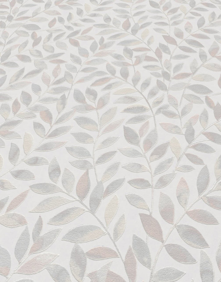 Erismann Ameroso Leaf Grey Blown Vinyl Wallpaper