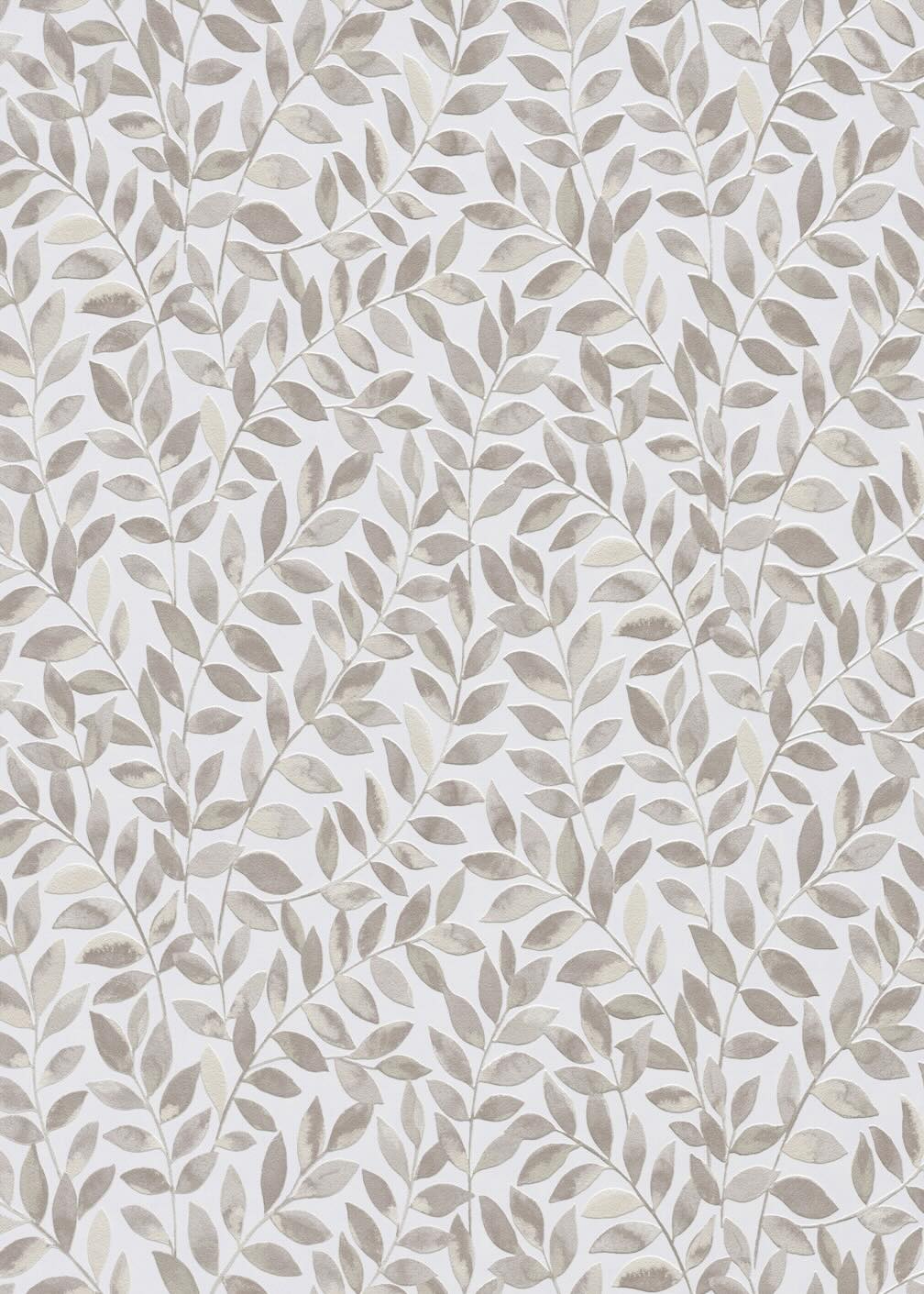 Erismann Ameroso Leaf Brown Blown Vinyl Wallpaper