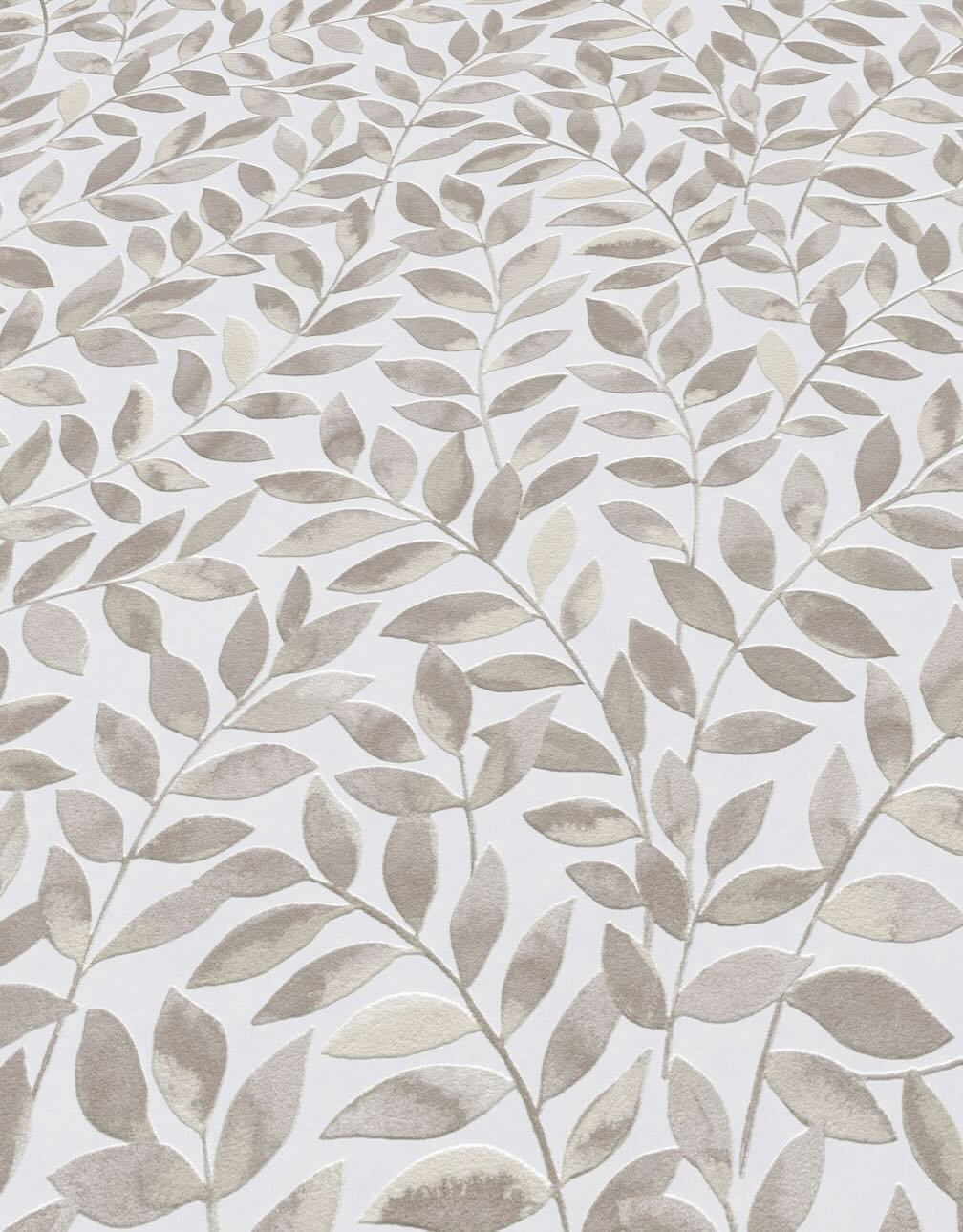Erismann Ameroso Leaf Brown Blown Vinyl Wallpaper