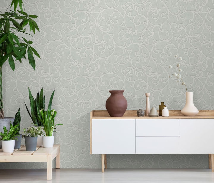Erismann Forte Geometric Green Wallpaper